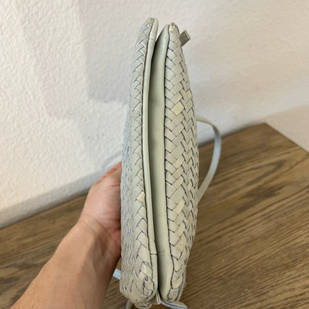 Madewell the knotted crossbody bag woven leather ashen sage green - Picture 10 of 14